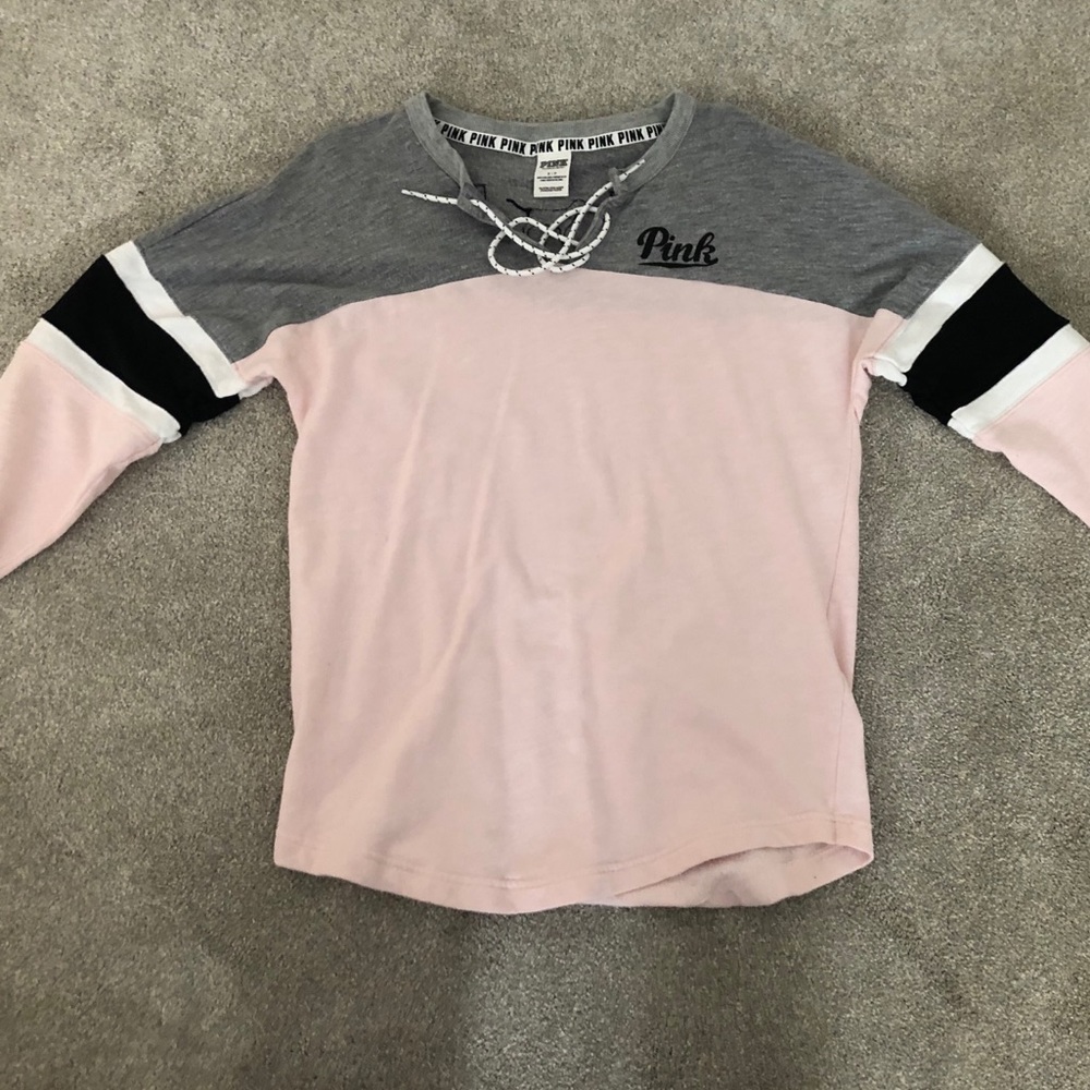 Lace up sweatshirt